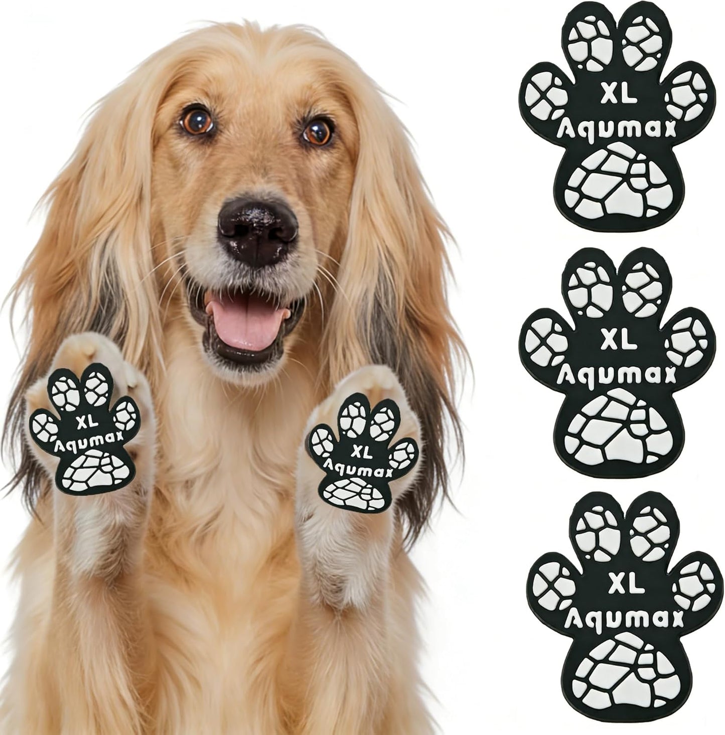 Dog Paw Protector Traction Pads for Dogs,Paw Pads for Hot Pavement,Stronger Self Adhesive Toe Grips for Senior Dogs to Prevent Slipping on Hardwood Floors 16 Sets (64 pcs) L