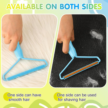 Honeydak 3 Pieces Hair Remover Tool Dog Hair Remover Pro Silicone Cleaner Brush Roller Fuzz Hairball Brush for Carpet Rake, Car Mat, Couch, Pet Bed, Clothes