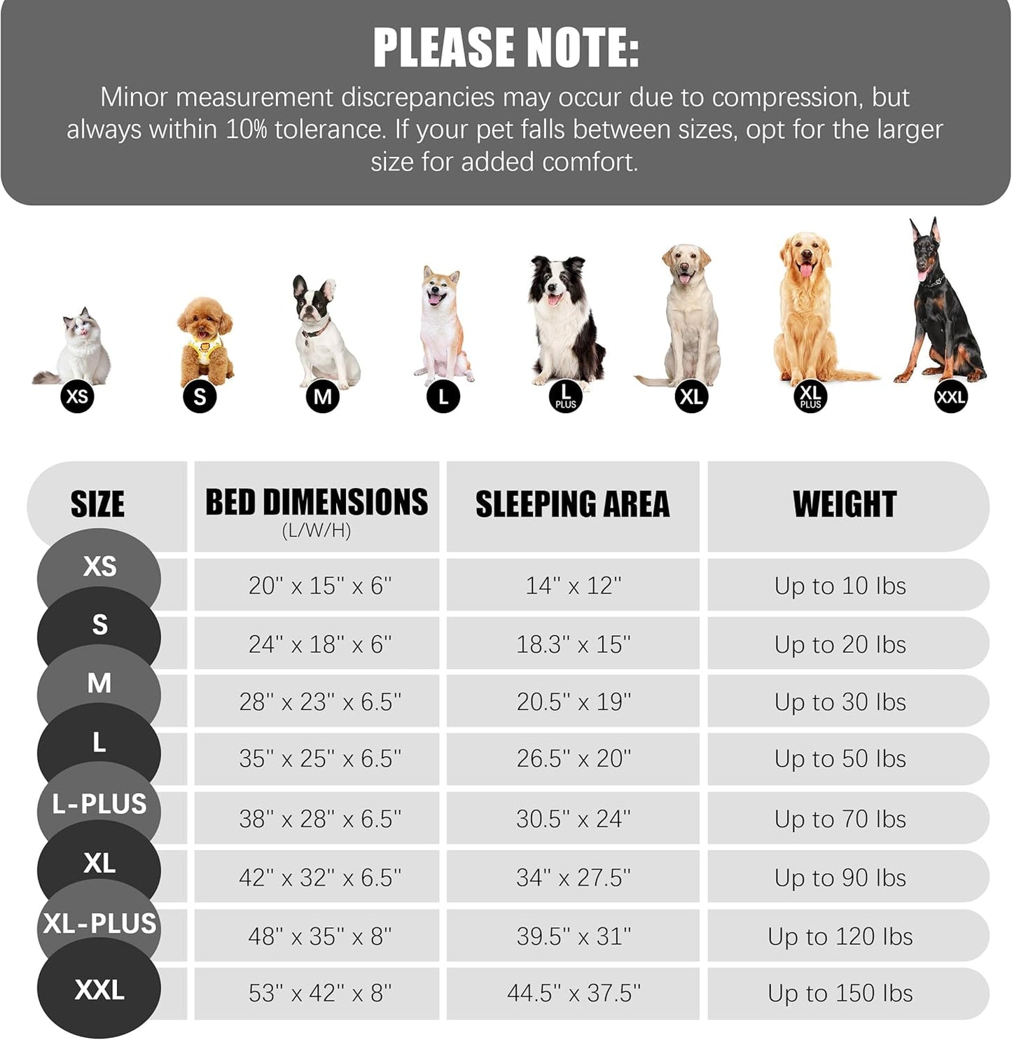 Spotted Play Orthopedic Dog Bed with Sides - Dog Sofa Beds for Medium Dogs, Supportive Foam Pet Couch Bed with Washable Removable Cover, Waterproof Lining and Non-Slip Bottom, Grey - M