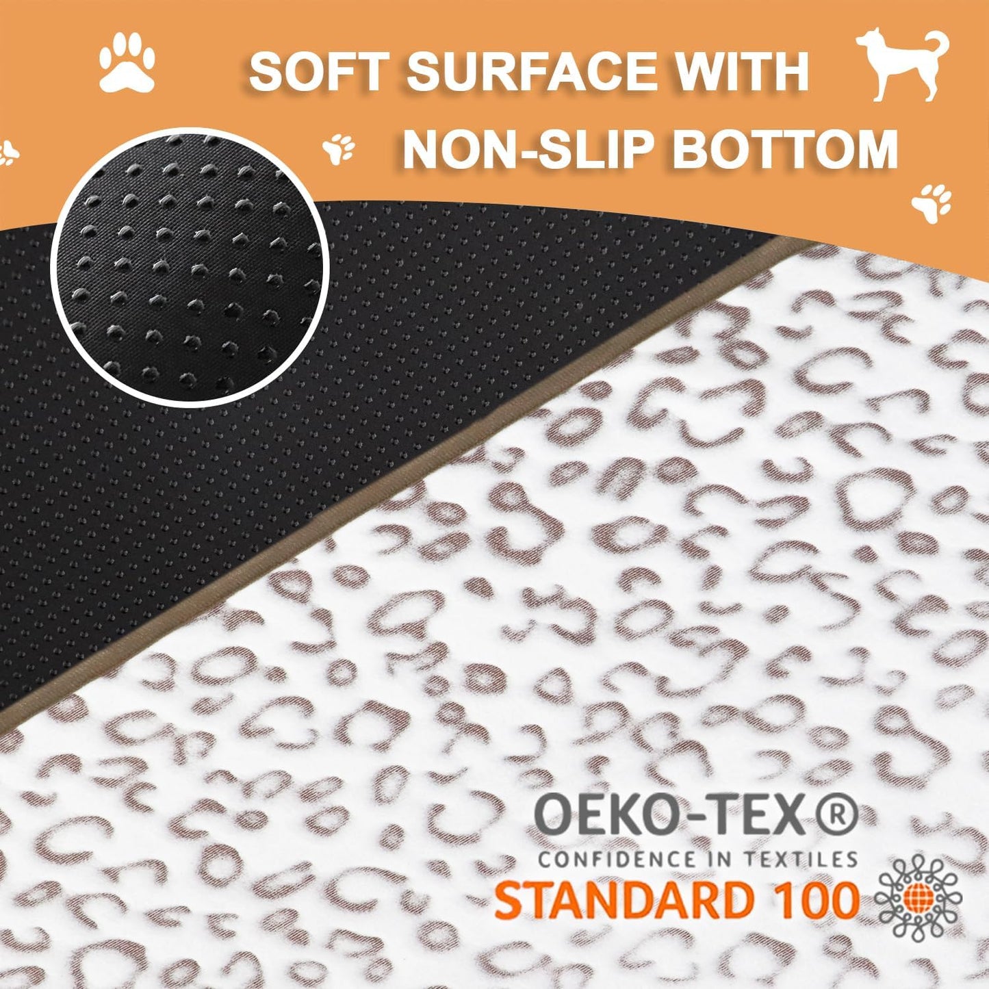 Qeils Reusable Puppy Pads, 2 Pack Washable Pee Pads for Dogs, Waterproof Non Slip Wee Wee pad, Absorbent and Leakproof Training Mats for Potty, Crate, Playpen, Bed, Sofa, 18"x 24"