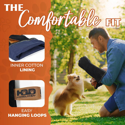 HANDLANDY Animal Handling Gloves, Bite-Proof, Scratch-Resistant, Pet Gloves for Dogs, Cats, Falconry, Gardening