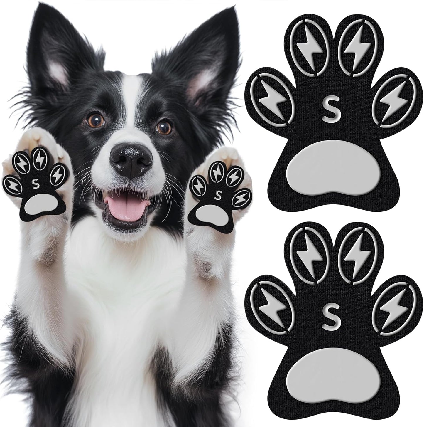 Dapaw Anti-Slip Dog Paw Pads, Paw Grip for Senior Dog on Hardwood & Tile Floors, Protector Pads for Hot Pavement, Paw Stickers for Dogs Feet with Strong Traction (5 Sets, 20 Pcs) L