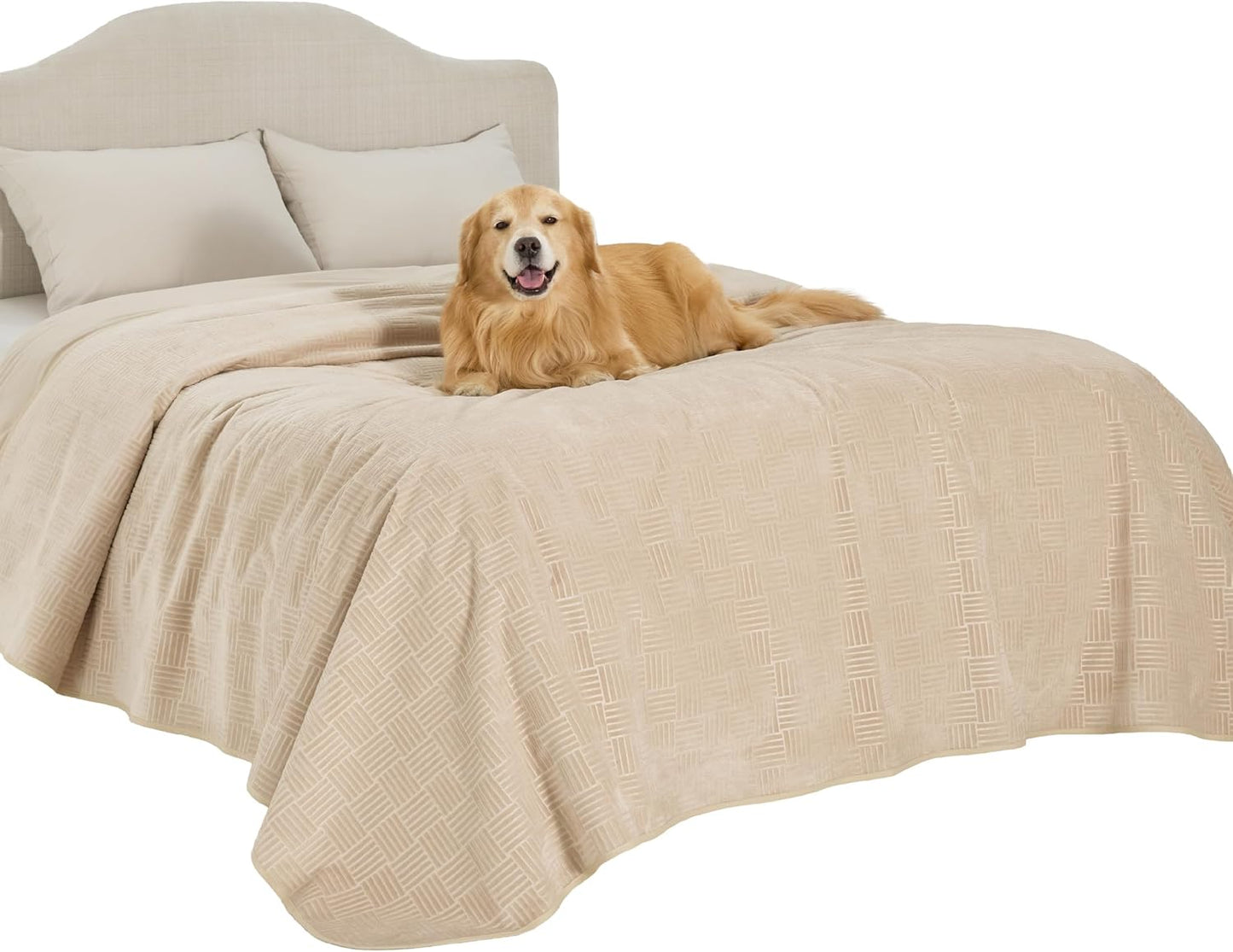 Bedsure Waterproof Couch Cover for Dogs Washable - Waterproof Blanket for Large Dogs Couch Sofa Bed Cozy, Lightweight Furniture Protector for Pet Cat Quick Drying, Ash Grey, 52x82IN