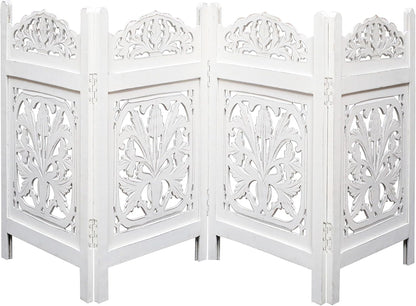 Freestanding Pet Gate for Dogs, Foldable Wooden Dog Gate for House, Indoor Dog Gate for Stair, Doorway, House Design Gates for Dogs Indoor, 72 Inch Wide, (18" x4 Panels 72 inch), Burnt Finish