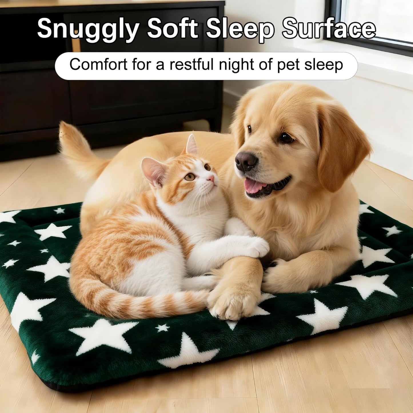 Dog Bed Mat – Soft & Comfortable Dog Kennel Pad for Crate – Durable Crate Bed & Mat for Dogs & Cats – Ideal for Crate, Kennel, and Home Use