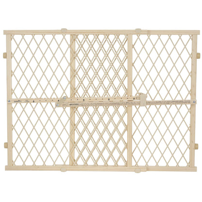 Position & Lock Adjustable Wood Baby Gate (Farmhouse Collection)