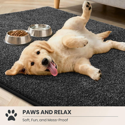 PURRUGS Dirt Trapping Door Mat 20" x 31.5", Non-Slip Machine Washable Entryway Rug, Dog Doormat, Indoor Front Door Mat, Super Absorbent Entry Rug for Muddy Shoes & Paws, Bluish Grey-Black