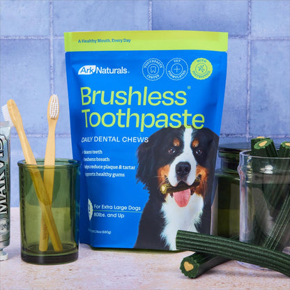 Ark Naturals Soft Brushless Toothpaste, Dog Dental Chews for Small Breeds, Freshens Breath, Unique Texture Helps Reduce Plaque & Tartar, 12oz, 1 Pack