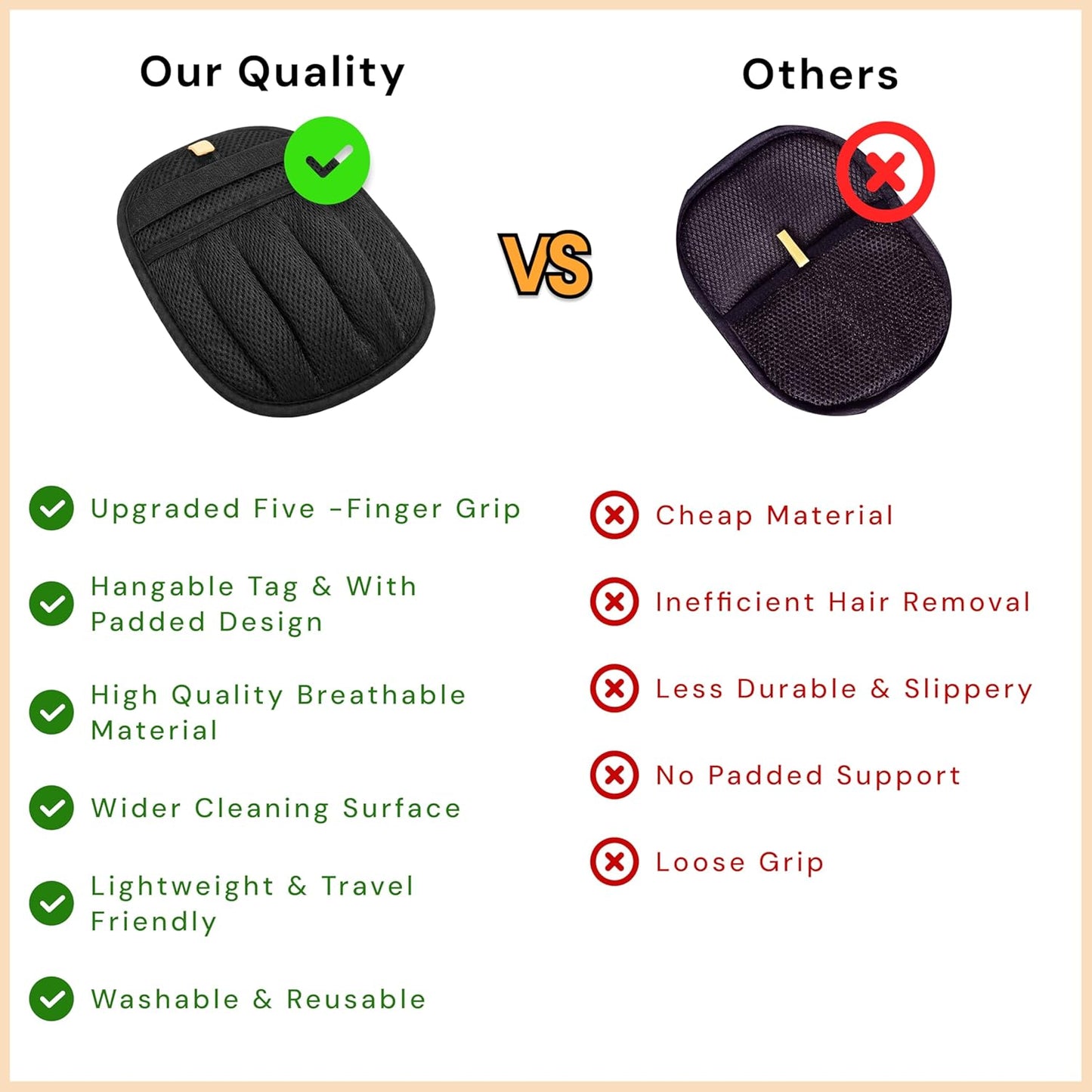 Pet Hair Removal Glove, Reusable Dog & Cat Hair Remover Mitt, Electrostatic Fur Remover for Furniture, Couch, Car, Carpet, Lint Roller Alternative Grooming Glove