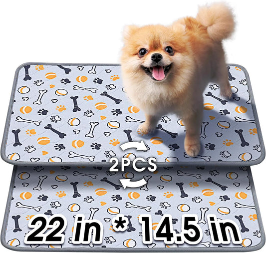 Hompet Dog Grass Pad with Tray Large, 35"x22.5", 2 Reusable Artificial Turf for Dogs Potty, Waterproof Non-Slip Washable Pee Pads, Quickly Absorbency Portable Dog Litter Box for Indoor/Outdoor Use