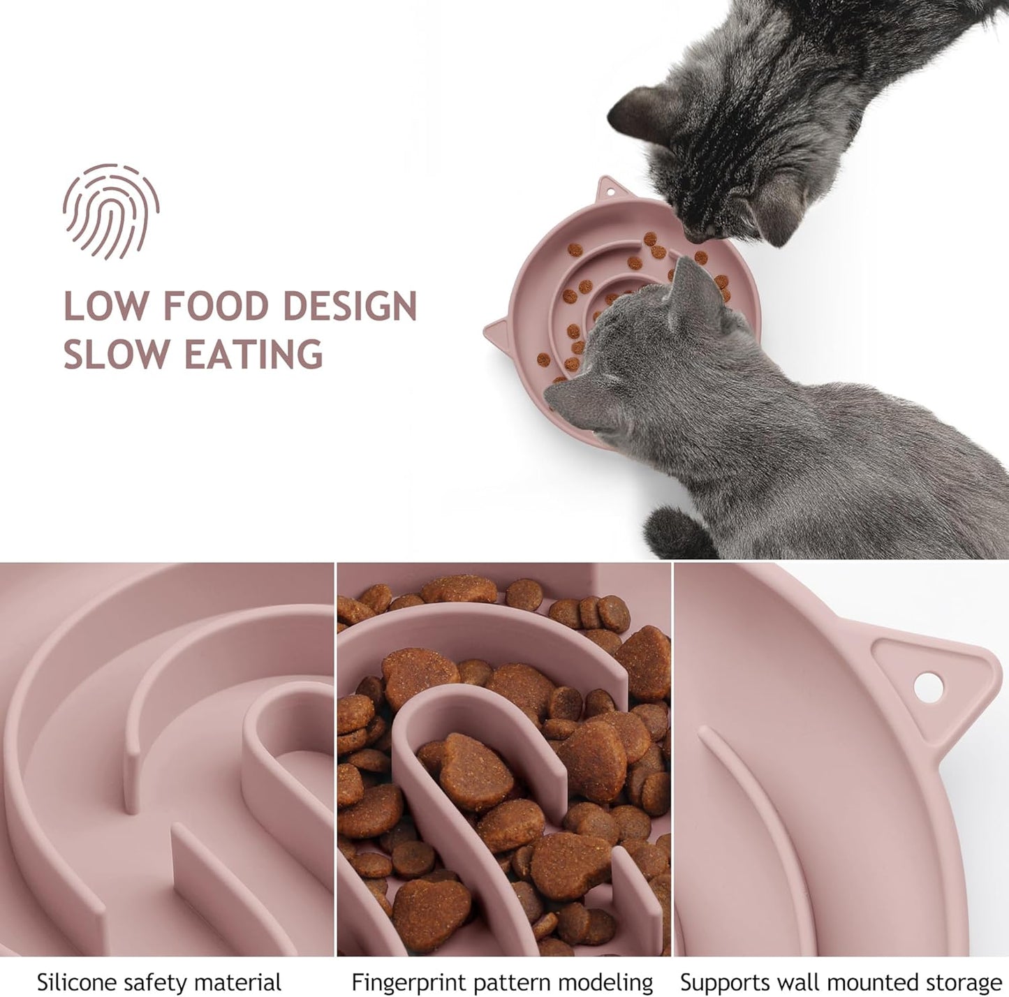 Coomazy Large Silicone Slow Feeder Dog Bowls, Interactive Puzzle Toy for Pets Food Training, Keeps Dogs Busy, Prevents Puppy Overeating (Dark Green, Large: 3.2Cup)