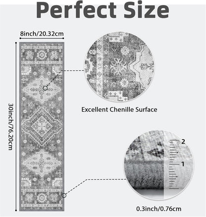 sarben Non Slip Stair Treads for Wooden Steps 15PCS - 8"x30" Indoor Safety Carpet, Edging Mats with TPE Adhesive Backing, Pet and Elderly Friendly Stair Rugs (Taupe) - Colors A