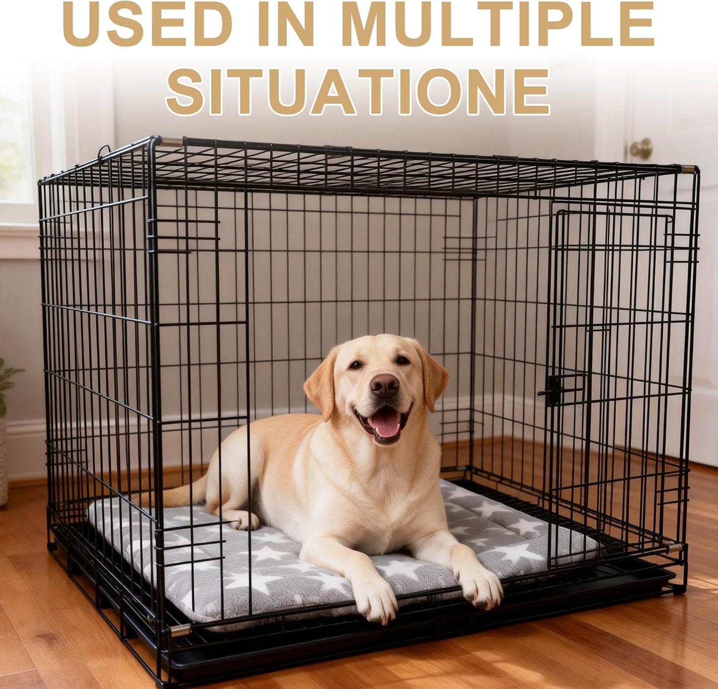 Dog Bed Mat – Soft & Comfortable Dog Kennel Pad for Crate – Durable Crate Bed & Mat for Dogs & Cats – Ideal for Crate, Kennel, and Home Use