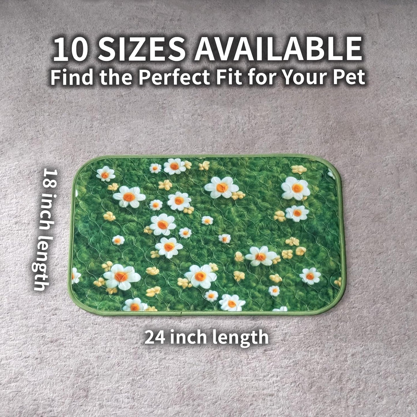 Washable Pee Pads for Dogs, Reusable Puppy Potty Training Pads, Ultra-Absorbent Thick Waterproof Leak-Proof Non-Slip Pads & Mat for Crate, Playpen, Floor, Whelping & Housebreaking , 2 Pack 18"x24"