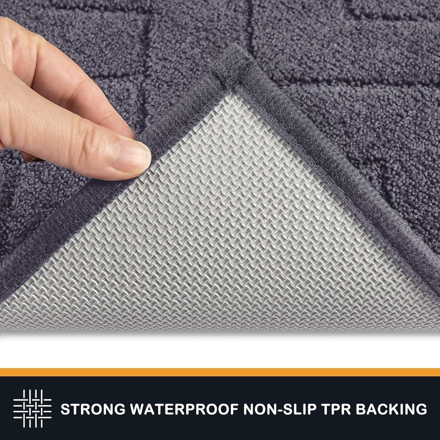 PURRUGS Dirt Trapping Door Mat 20" x 31.5", Non-Slip Machine Washable Entry Rug, Dog Doormat, Indoor Front Door Mat, Super Absorbent Entryway Rug for Muddy Shoes & Paws, Taupe