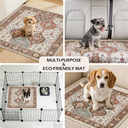 INVENHO Washable Pee Pads for Dogs 72"x72" Reusable Dog Pads Extra Large Upgrade Non-Slip Dog Pee Pads Heavy Absorbency Puppy Pee Pads Quick Dry Whelping Pads/Waterproof Puppy Training Pad