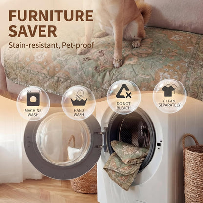 Waterproof Pet Couch Cover Washable, Stylish Reversible Pet Blanket, Soft Sofa Furniture Protector for Dogs Kids Pets.(Gray/Light Gray, 30"x70")
