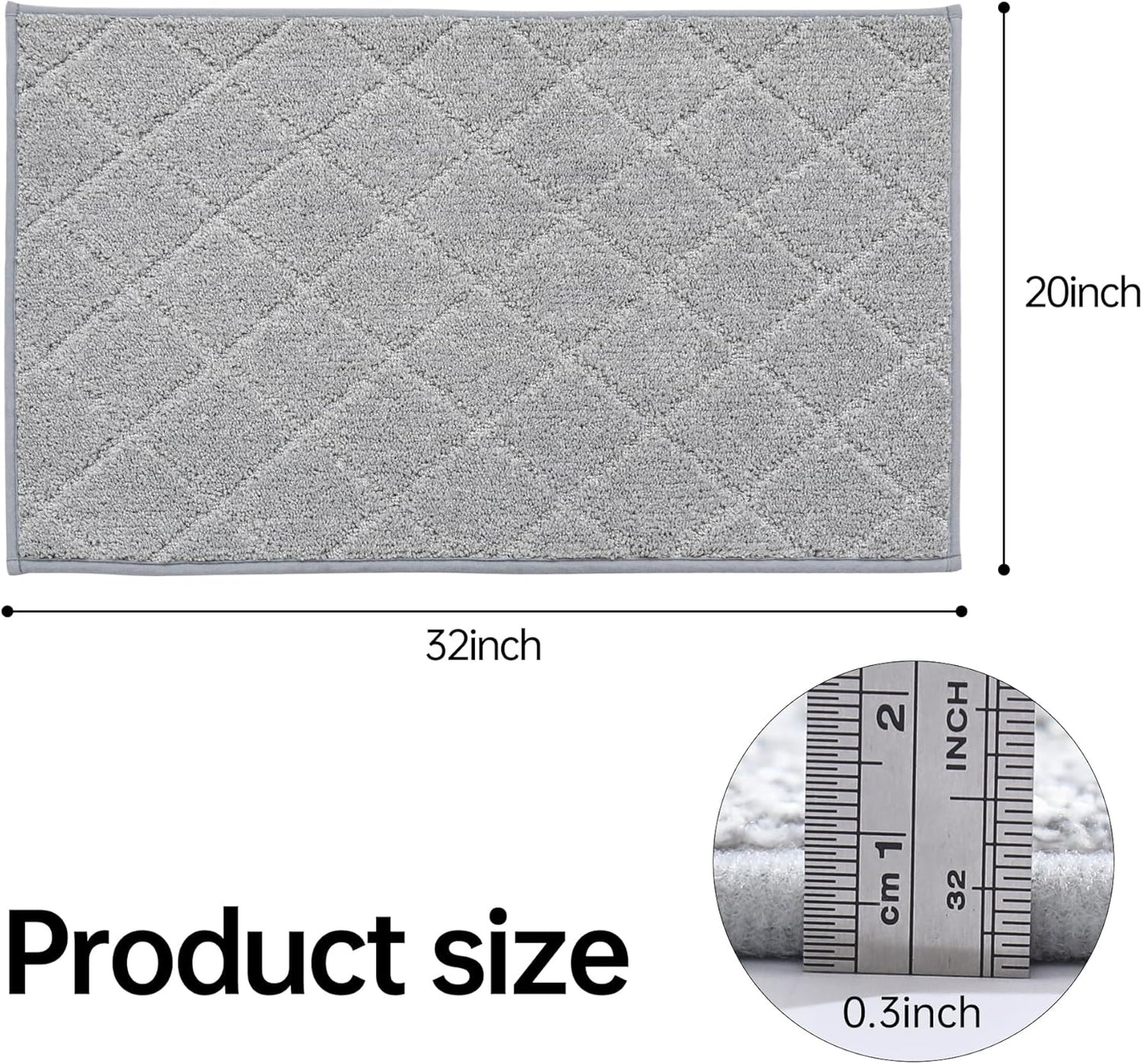 COSY HOMEER Edging Stair Treads Non-Slip Carpet Mat 28inX9in Indoor Stair Runners for Wooden Steps, Edging Stair Rugs for Kids and Dogs, 100% Polyester TPE Backing (7pc, Beige)