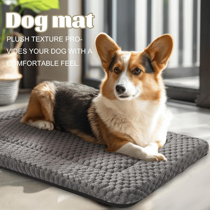Dog Bed Mat – Soft & Comfortable Dog Kennel Pad for Crate – Durable Crate Bed & Mat for Dogs & Cats – Ideal for Crate, Kennel, and Home Use