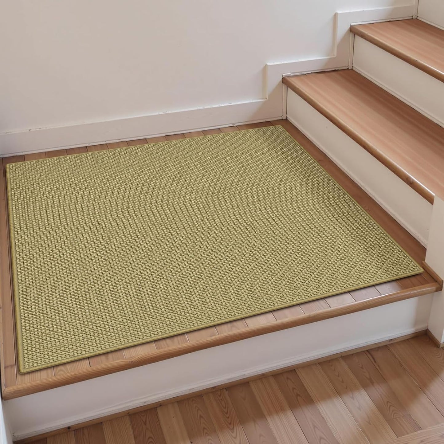 Stair Treads for Wooden Steps Carpet, Non-Slip Stair Runner Indoor Outdoor Stair Tread Mats Covers Pads, 19" x 31"Matching Landing Step Runner for Elders, Kids and Dogs (19" x 31", Black)