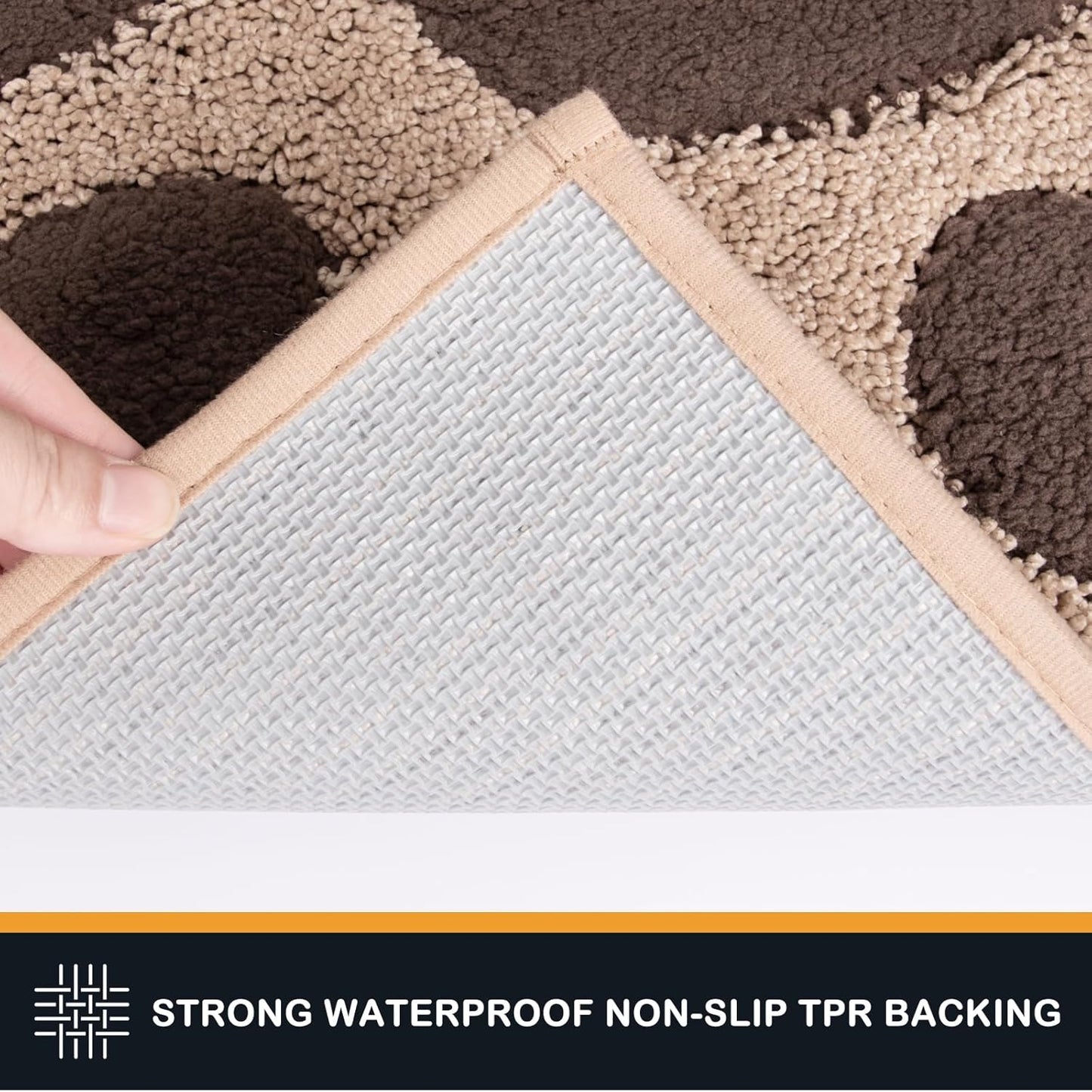 PURRUGS Dirt Trapping Door Mat 20" x 31.5", Non-Skid/Slip Machine Washable Microfiber Entryway Rug, Dog Doormat, Super Absorbent Welcome Mat for Muddy Wet Shoes and Paws, Grey