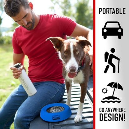 Franklin Pet Supply Co. Spill Proof Pet Bowl - No Splash Travel Water + Food Dish for Dogs + Cats - Portable - 16 oz. - BPA Free