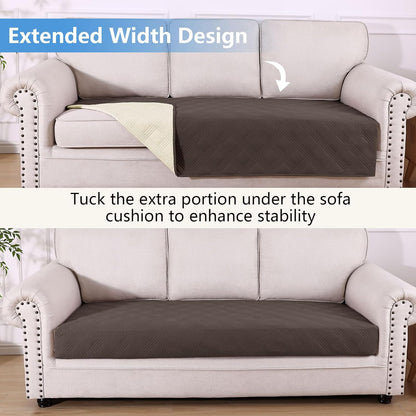 hyha Waterproof Dog Bed Blanket, Soft Pet Blankets, Waterproof Couch Cover for Dogs, Reversible Sofa Covers Washable for Furniture (30x70 Inch, Taupe/Beige)