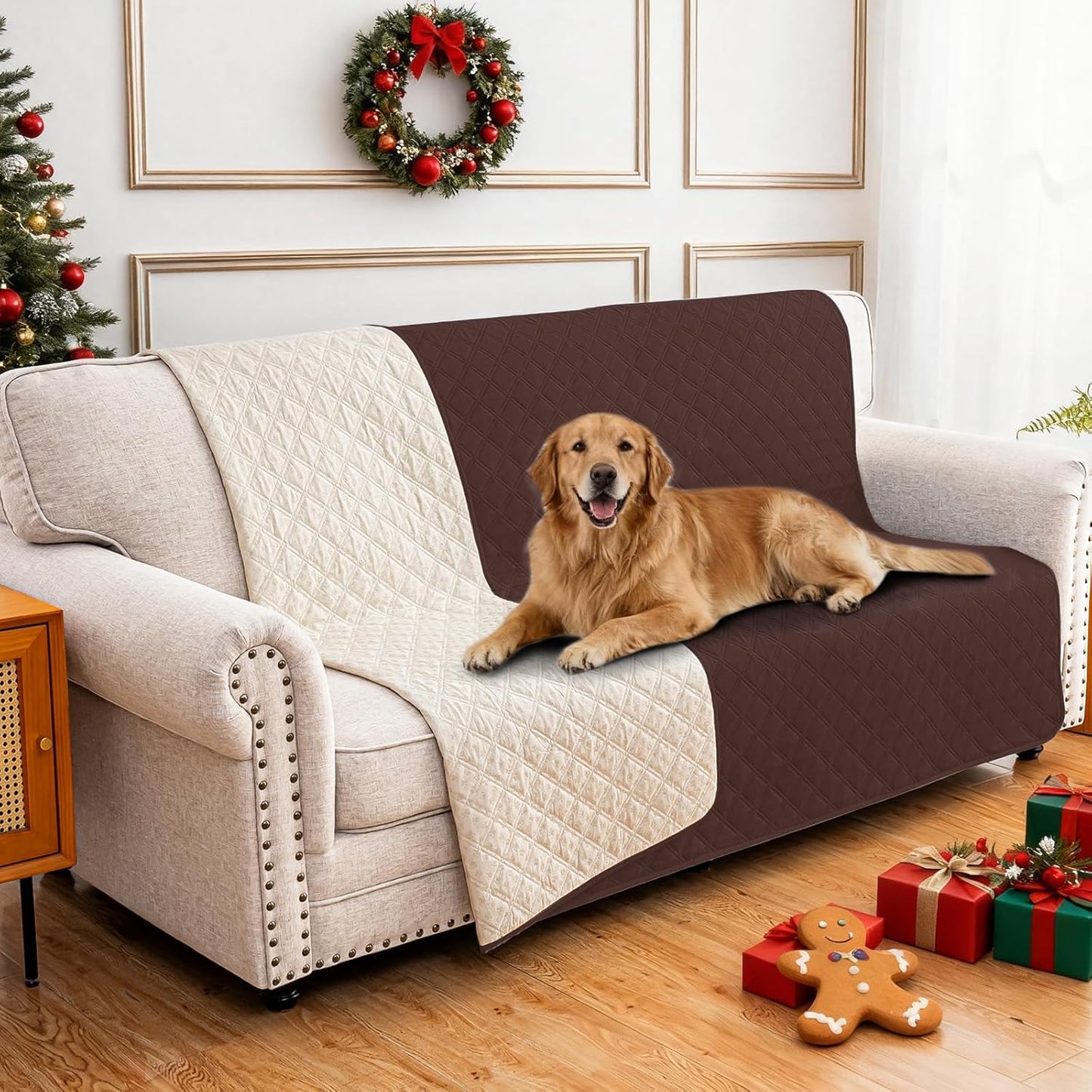 Waterproof Dog Blanket, Non-Slip Soft Pet Bed Cover, Couch Cover for Dogs Washable, Protects Sofa, Furniture, Crate, Car, Tear Resistant Leakproof Pet Blanket (30x70 Inch, Dark Grey)