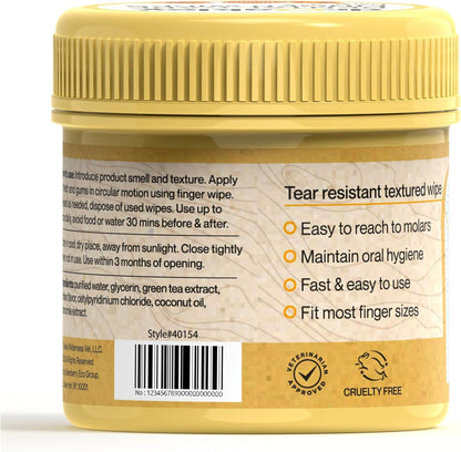 Dr. Oakley Yukon Vet Pet Teeth Cleaning Wipes for Dogs & Cats Bad Breath & Plaque Removal (Mint Flavor)