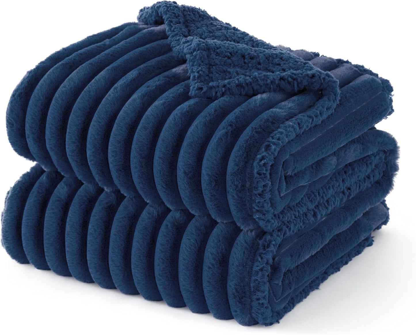 Bedsure ComfyFleece™ Waterproof Dog Blankets for Large Dogs - Soft Pet Cat Blanket Corduroy Fleece for Couch Bed Protector Washable, Cozy Calming Reversible Furniture Protection,50"x60", Cream