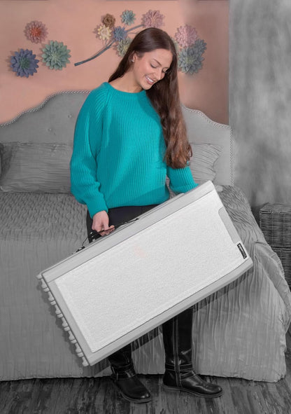 Pet Gear Free Standing Pet Ramp for Cats and Dogs, No Assembly Required, Easy Fold for Storage or Travel, Portable, Holds Up to 100lbs, Wheat