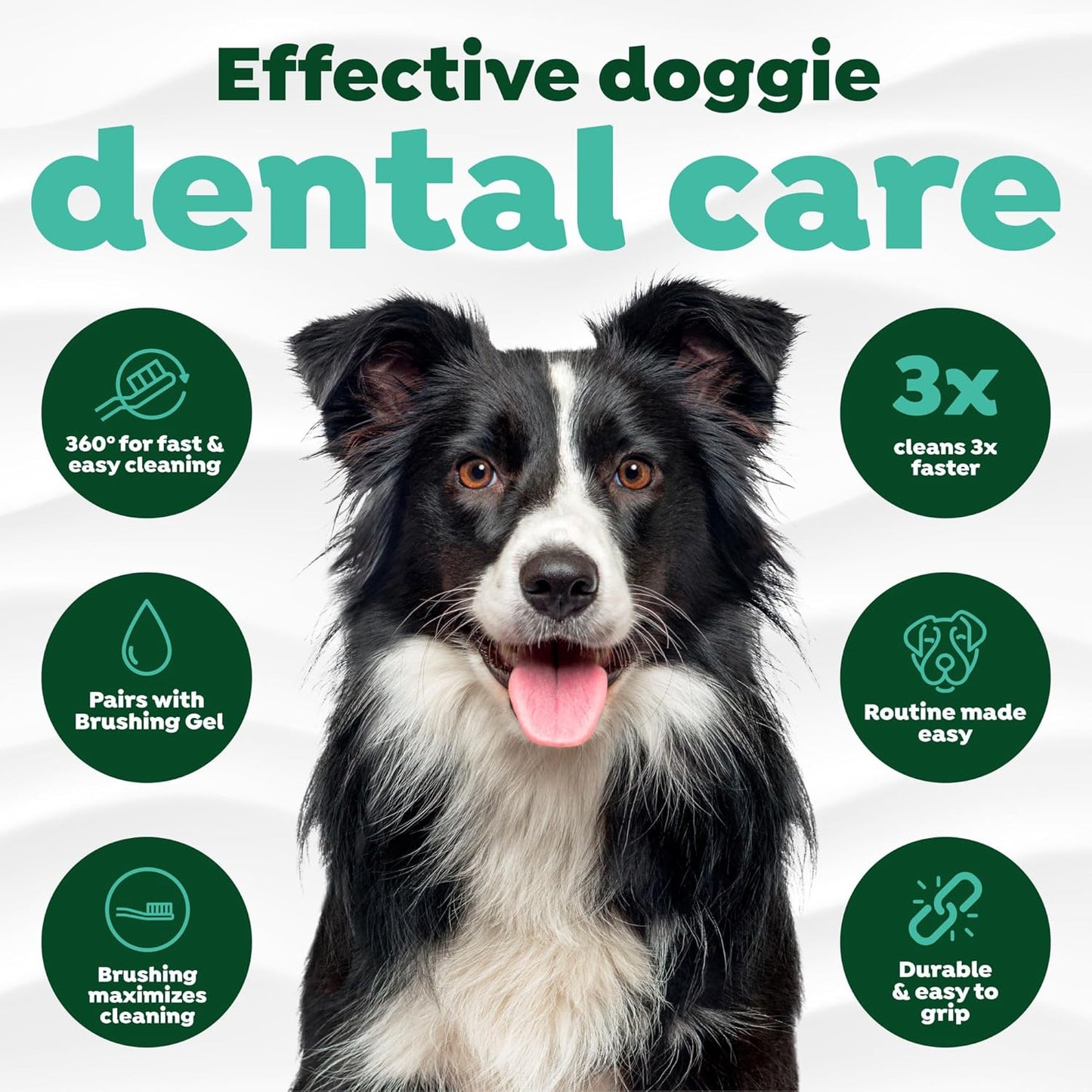 TropiClean Fresh Breath Finger Brushes for Pets, 2 pack -