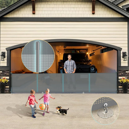 160 Inch Retractable Baby Gates Extra Wide, 42 Inch Extra Tall Retractable Gate, 13 FT Reinforced Retractable Dog Gate with Reinforcement Rod to Prevent Crawling Through, for Doorways, Stairs, Hallway