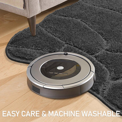 BSICPRO Large Dog Door Mat for Mud Paws, 22x47 Absorbent Dirt Trapper Long Door Mat, Non-Slip Washable Mud Mat for Dogs, Microfiber Soft Pet Rug Mat for Entryway, Dog Paws, Patio (Gray)