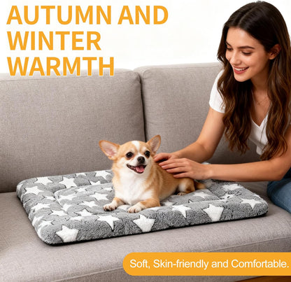 Dog Bed Mat – Soft & Comfortable Dog Kennel Pad for Crate – Durable Crate Bed & Mat for Dogs & Cats – Ideal for Crate, Kennel, and Home Use