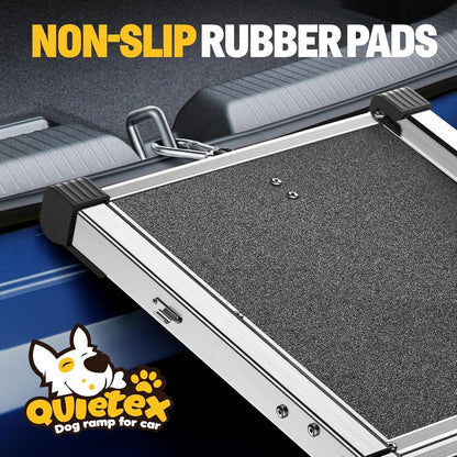 Extra Long 71”Dog Ramp Folding Pet Ramp for Car Large Dogs with Non-Slip Surface Dog Ramps up to 200 lb for Car SUV Truck (71“ Dog Ramp)