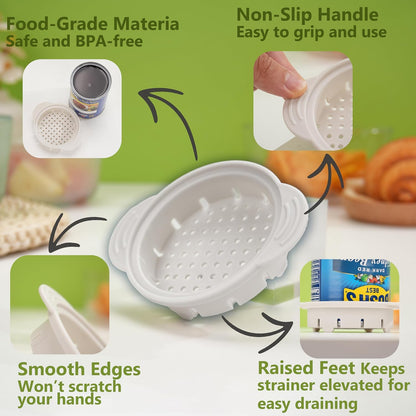 2PCs 3.0-inch Silicone Can Lids for Chef Boyardee | Van Camp's | Goya | Bush's Best | Farmer's Market Can, Can Cover for Canned Goods, Soup Can Cap, Fit Most Standard Size, Dishwasher Safe (Lids ONLY)