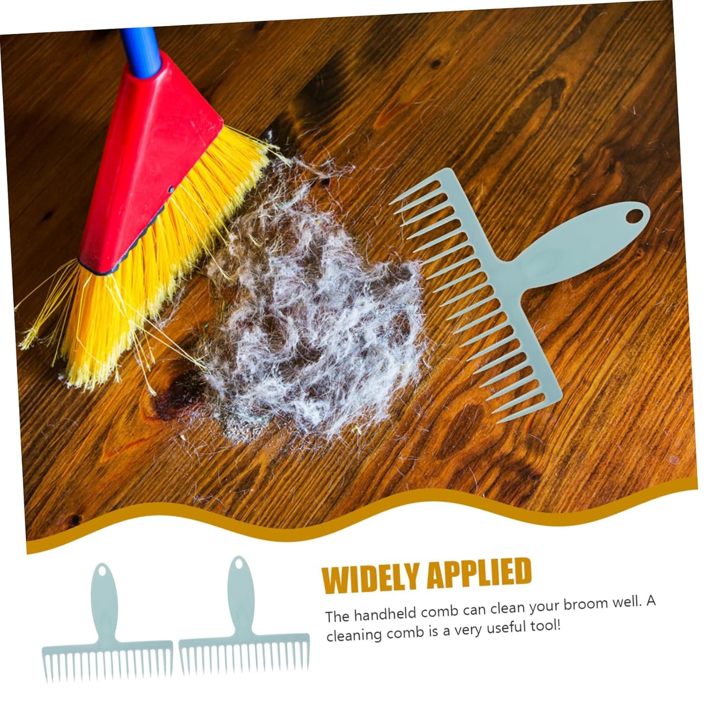 Healeved 2pcs Dog Hair Brush Remover Broom Hair Cleaner Comb Portable Cleaning Device for Home