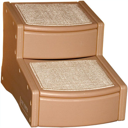 Pet Gear Easy Step III Pet Stairs, 3 Step for Cats/Dogs, Removable Washable Carpet Treads, for Pets Up to 150lbs, No Tools Required, Available in 9 Colors, Coffee Bean