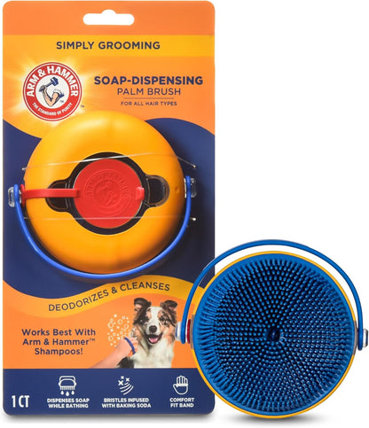 Arm & Hammer Deodorizing Dog Grooming Comb, Fragrance Transfer Technology with Baking Soda, Fine & Standard Teeth for Detangling & Flea Removal, Dematting Tool for Dogs, Sweet Apple & Rose Scent