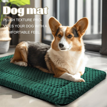 Dog Bed Mat – Soft & Comfortable Dog Kennel Pad for Crate – Durable Crate Bed & Mat for Dogs & Cats – Ideal for Crate, Kennel, and Home Use