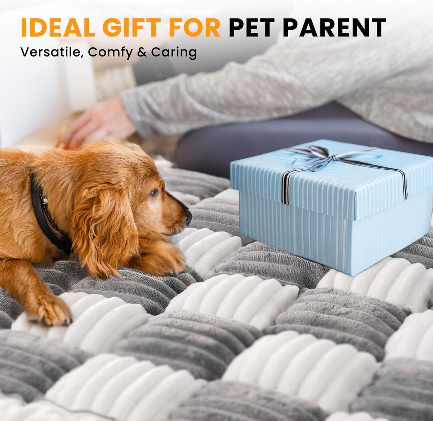 HiPetpy Backseat Dog Bed Mat for Car, Non-Slip Dog Bed for Car Back Seat, Soft & Cozy Dogs Blanket, Washable Travel Pet Mat Seat Protector for Cars, SUVs, Trucks
