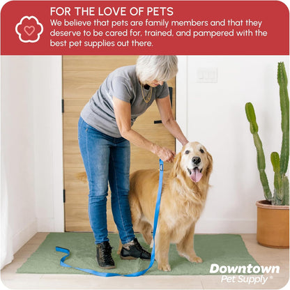 My Doggy Place Dog Mud Mat, 36"x26" Ash – Thick Microfiber Entry Rug for Snow, Mud & Salt – Absorbent, Quick-Dry, Washer-Safe & Non-Slip, Large