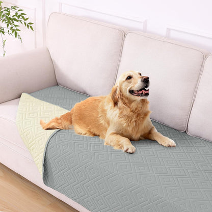 hyha Waterproof Dog Blanket, Soft Pet Bed Blankets, Waterproof Sofa Couch Cover for Dogs Washable, Reversible Pet Couch Covers for Sofa Furniture (30x70 Inch, Grey/Dark Grey)