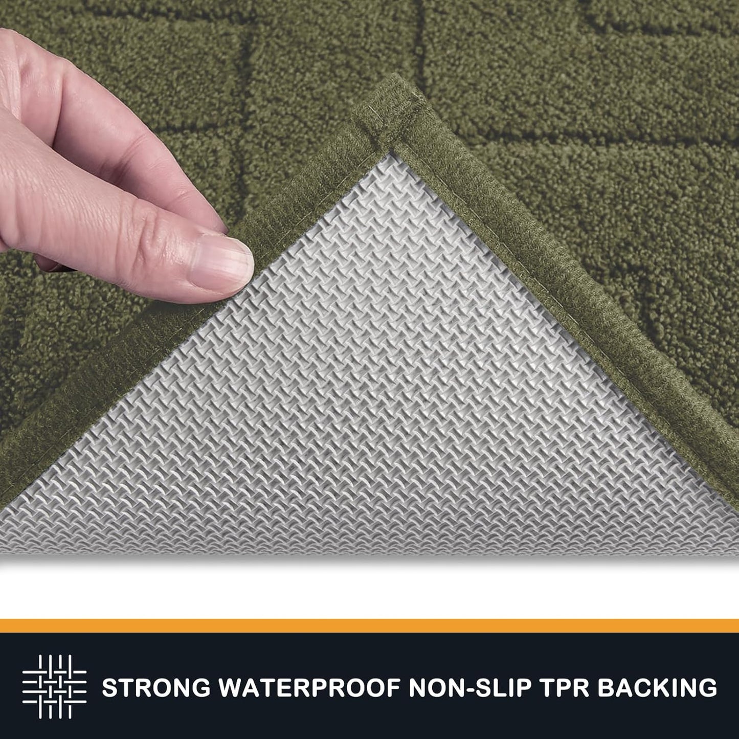 PURRUGS Dirt Trapping Door Mat 20" x 31.5", Non-Slip Machine Washable Entry Rug, Dog Doormat, Indoor Front Door Mat, Super Absorbent Entryway Rug for Muddy Shoes & Paws, Taupe