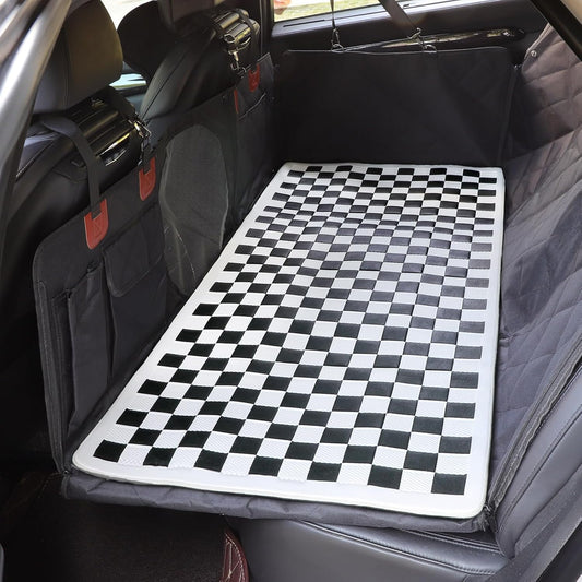 Manificent Non-Slip Pet Bed Mat for Back Seat Extender, Hair Resistant Dog Blanket for Hard Bottom Dog Car Seat Cover, Anti Slip Pet Linner Backseat Cover Deep Gray
