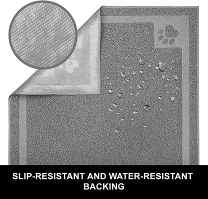 Pet Feeding Mat for Small Dogs and Cats 24" x 16" Flexible and Waterproof Dog Bowl Mat for Food and Water, Easy to Clean Dog Food Mat with Non Slip Backing