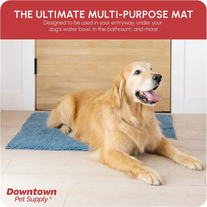 My Doggy Place Dog Mud Mat, 36"x26" Ash – Thick Microfiber Entry Rug for Snow, Mud & Salt – Absorbent, Quick-Dry, Washer-Safe & Non-Slip, Large