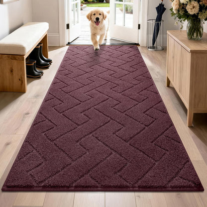 PURRUGS Dirt Trapping Door Mat 20" x 31.5", Non-Slip Machine Washable Entry Rug, Dog Doormat, Indoor Front Door Mat, Super Absorbent Entryway Rug for Muddy Shoes & Paws, Taupe