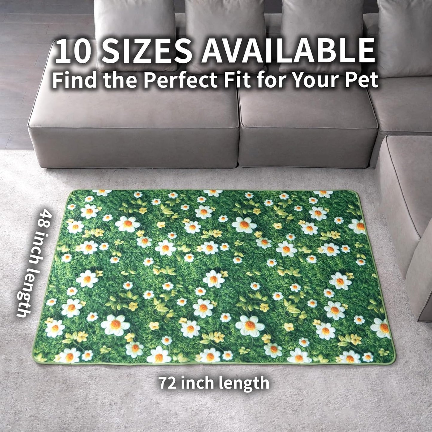 Washable Pee Pads for Dogs, Reusable Puppy Potty Training Pads, Ultra-Absorbent Thick Waterproof Leak-Proof Non-Slip Pads & Mat for Crate, Playpen, Floor, Whelping & Housebreaking , 2 Pack 18"x24"